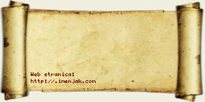 Jana Aksentijević vizit kartica